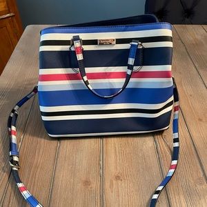 Kate Spade nautical stripe purse